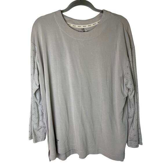 Disney Parks EPCOT Spaceship Earth Collection Long Sleeve Tunic Top Size M Gray - Picture 1 of 9